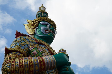 Thao Wessuwan at Wat Phra That Doi Kham (Temple of the Golden Mountain) 