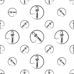 Poster - Eye Dropper Icon Seamless Pattern M_2212001