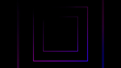 Poster - Absorption tunnel on a black background. Hypnotic abstract illusion. Abstract 3d portal. 3d rendering.