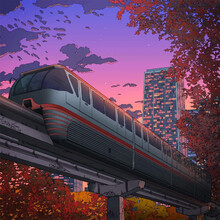 Train In The City