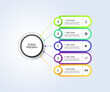 © Athapon - Gradient design circular infographic business with 5 step