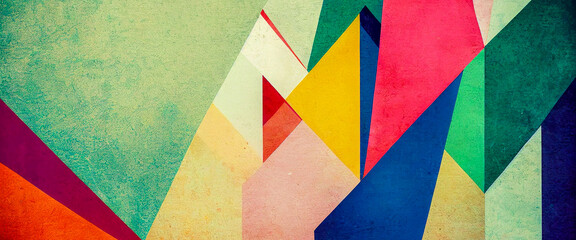 colorful background mosaic, generative ai illustration