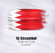 Vector illustration of Bahrain,16 December,National Day