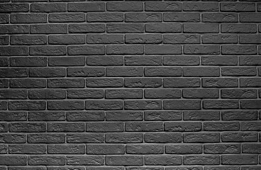  black brick wall texture for pattern background. abstract brick wallpaper for design.