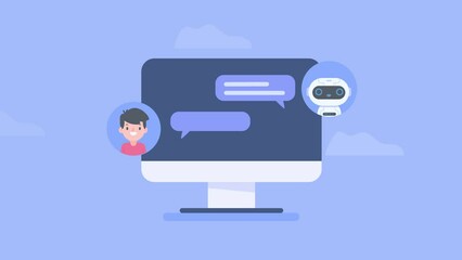 Poster - Searching for information by querying robots . AI automatic answering system. Help give advice to customers.