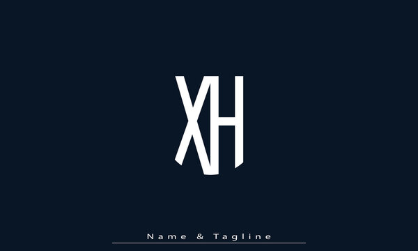 Alphabet letters Initials Monogram logo WH , HW