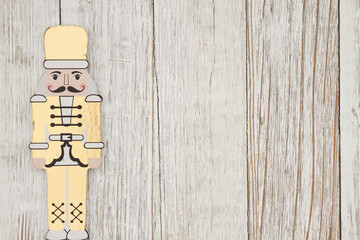 Wall Mural - Gold nutcrackers man holiday background