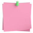 © dekzer007 - Note paper with push pin. 3D illustration.