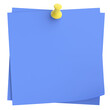 © dekzer007 - Note paper with push pin. 3D illustration.