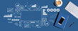 © Tierney - Fintech theme with a computer keyboard and office items