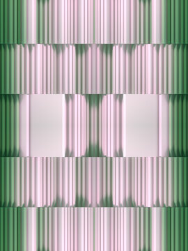 Pattern of rectangular stacks. Modern background. 3d rendering digital illustration