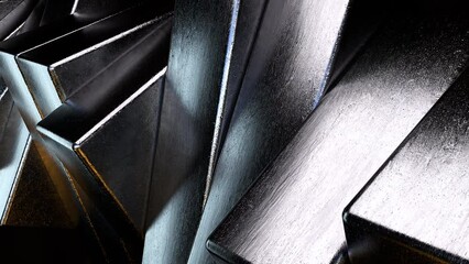 Aufkleber - Steel squares. Computer generated 3d render