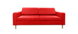 furniture red color sofa bed multi function with isolated on a transparent background