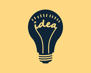 Poster - Light bulb symbol. Idea, quick tips concept.