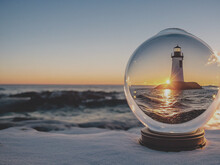 Lighthouse Snow Globe