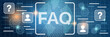 © Ulvur - FAQ, user guide, tutorial vector concept illustration. Web banner, header design template