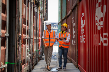 Poster - worker in warehouse