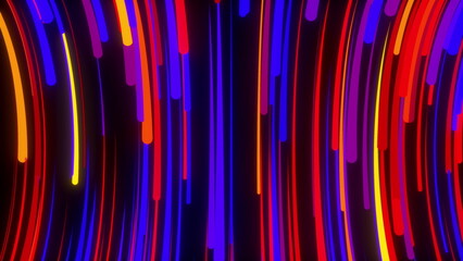 Poster - Flow lines. Computer generated 3d render