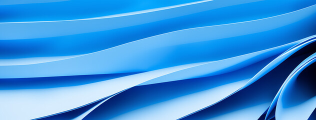 Poster - abstract blue flowing geometric background. design element that features geometric shapes and patter