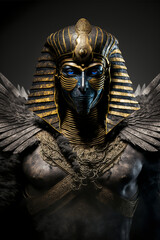 Tut Ankh Amon  in Golden mask