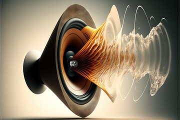 Transparent Speakers Blowing Sound With Dynamic Power and Visible Waves Through Air