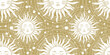 © Tanya - White sun with a face on a golden background, a seamless magical pattern for astrology, tarot, fortune telling. Beautiful vector ornament for packaging design.