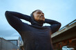© S Fanti/peopleimages.com - Black man, rest after running and exercise for morning, training and fitness. African American male, athlete or runner on break, workout and relax for practice, outdoor exercise or wellness for power