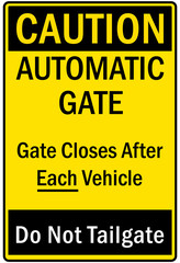 Wall Mural - Gate sign and labels