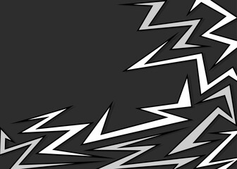 Poster - Abstract background with various sharp lines pattern and with some copy space area