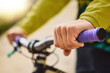 © Clement C/peopleimages.com - Hands, sports bike and man outdoor getting ready for bmx training, exercise or workout. Cycling, bicycle and male cyclist holding handlebars preparing to ride for adventure, travel or fitness outside