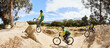 © Clement C/peopleimages.com - Sports, mountain bike and man cycling in forest for nature exercise, cardio workout and training for marathon. Athlete with bicycle for extreme sport with transport for travel or freedom at ramp park