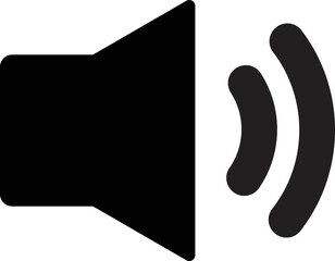 Poster - speaker volume icon vector . audio speaker volume icon for apps and websites