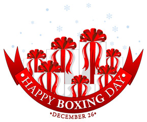 Poster - Happy Boxing Day banner design