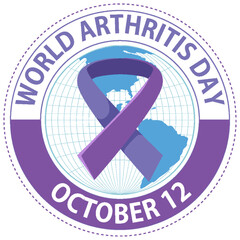 Sticker - World Arthritis Day Poster Design