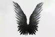 Epic Demons Wings with Dark Feathered created with Generative AI technology
