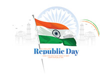 Happy Republic Day Of India Celebration 26 January