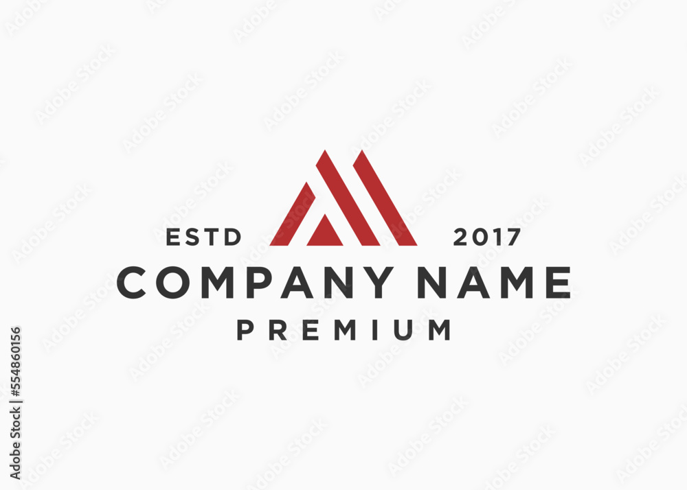 initial letter mt or tm logo design vector illustration template Stock ...