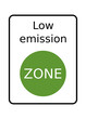 Low emission zone symbol icon