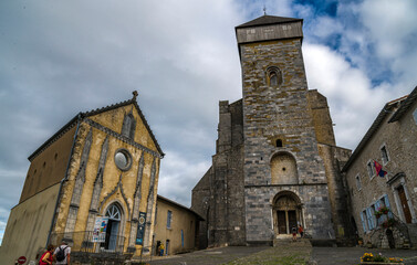 Canvas Print - Cathédrale de Saint-Bertrand-de-Comminges, Haute-Garonne, France