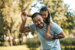 © zinkevych - Dad and daughter spening time together in the park