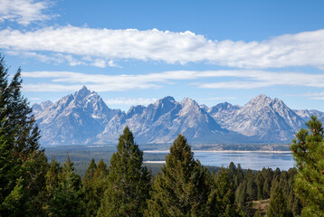 Wall Mural - Scenic Landscape in Grand Teton National Park Wyoming in Autumn