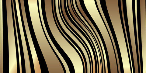 Wall Mural - Stripes gold black lines metal carbon neutral background. Vector illustration design for presentation, banner, cover, web, flyer, card, poster, wallpaper, texture.
