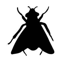 Sticker - Fly Silhouette