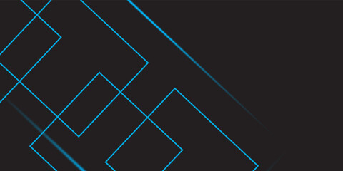 Wall Mural - Abstract blue pattern with squares motion backdrop wallpaper. Dark blue geometric background.