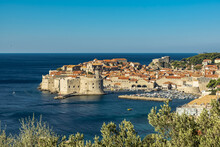 View Of Fort Lovrjenac And The Old City Of Dubrovnik; Dubrovnik, Dubrovnik-Neretva County, Croatia