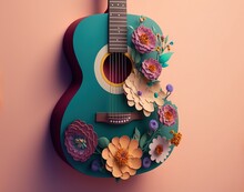 Digital Illustration About Guitar.