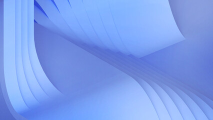 Poster - Abstract Background. Creative idea Paper Cut and digital wave for Business goal concept and success of folding paper with design on white background. Inspiration, copy space, software- 3d Rendering