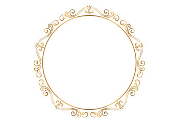 thai gold pattern border png and vector