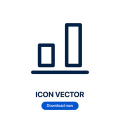 Poster - Alignment icon vector. Linear style sign for mobile concept and web design. Alignment symbol illustration. Pixel vector graphics - Vector.