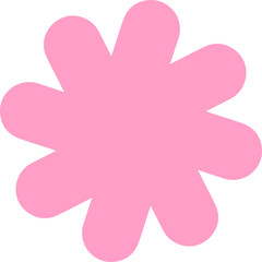 Wall Mural - pink simple flower shape